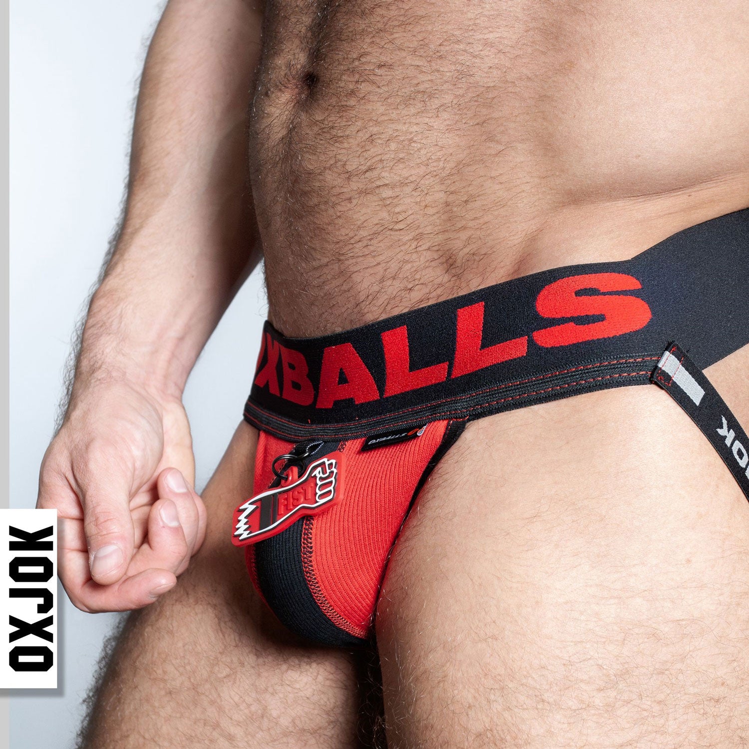 Fisterjock 3d Fist Tagger Jock Black/red Xl