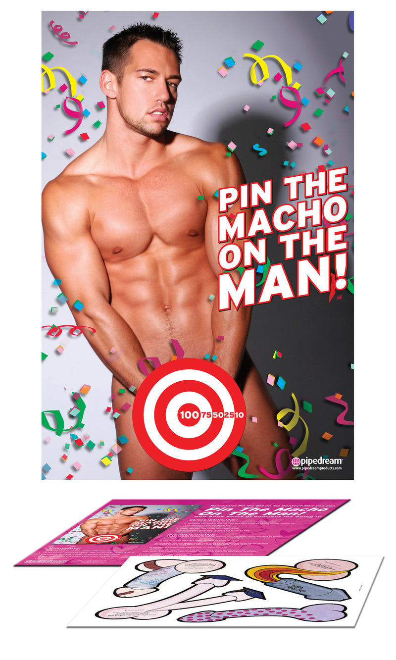 "Bachelorette Party Favors - Pin the Macho on the Man PD8204-00"