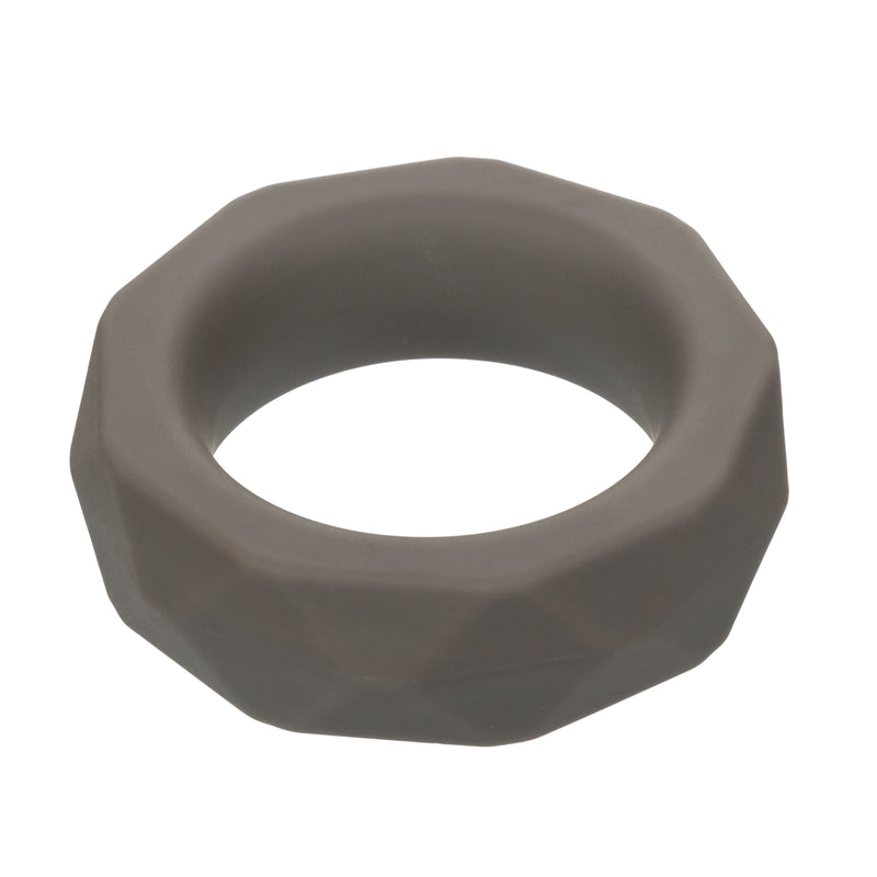 "Alpha Liquid Silicone Prolong Prismatic Ring - Gray SE1491602"