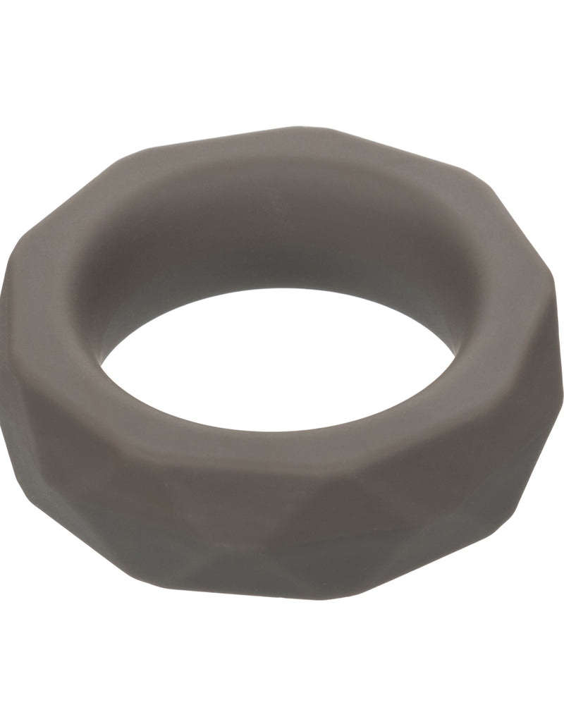"Alpha Liquid Silicone Prolong Prismatic Ring - Gray SE1491602"