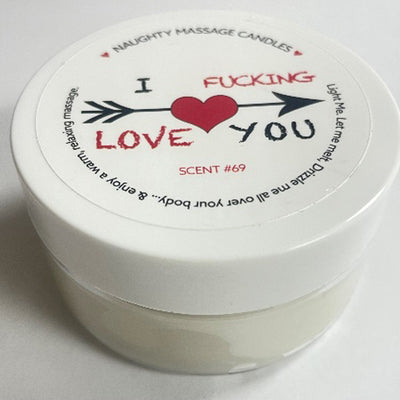 "I F-Ing Love You Massage Candle - Madagascar Vanilla 1.7 Oz KS14315"