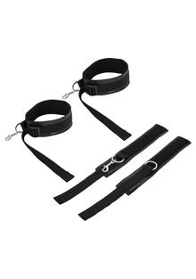 Thigh and Wrist Cuff Set - Black