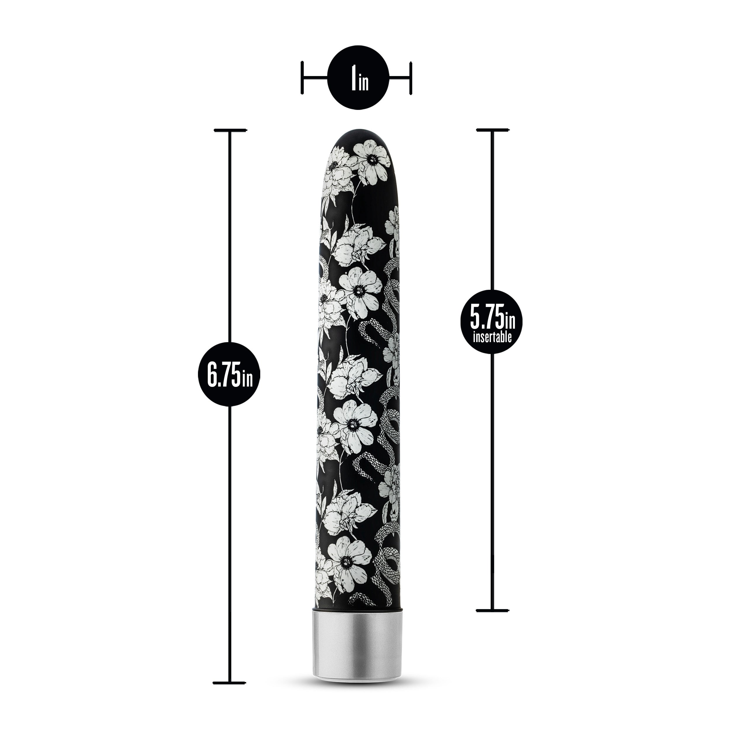 "The Collection - Eden - 7 Inch Rechargeable Vibe - Black BL-14905"