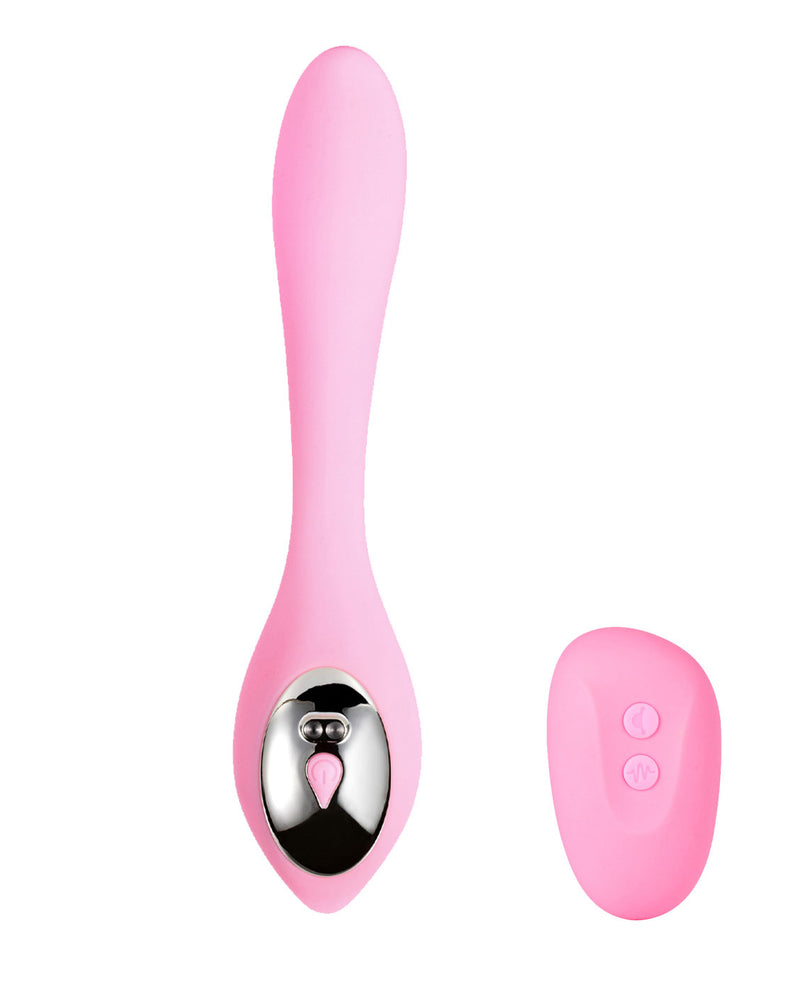 Harmonie Rechargeable Remote Silicone Bendable Vibrator - Pink