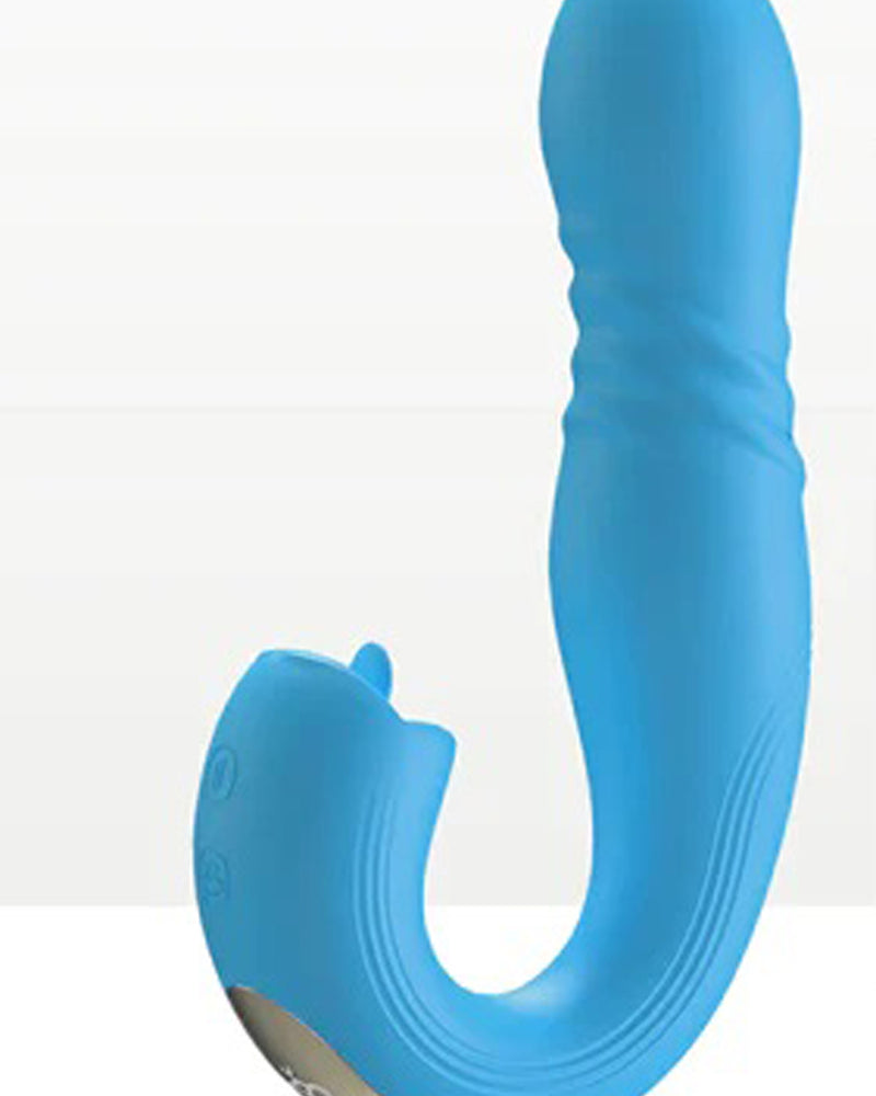 Joi Thrust 2 - App Controlled Thrusting G-Spot Vibrator - Blue