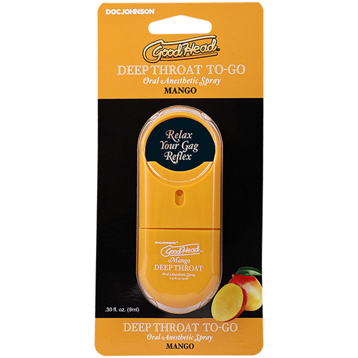 Goodhead Deep Throat Spray to Go Mango .30fl Oz