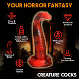 King Cobra King Cobra Silicone Dildo - Red