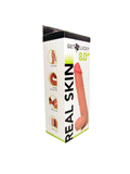 Dildo Get Lucky de 8 pulgadas de piel sintética - Marrón claro
