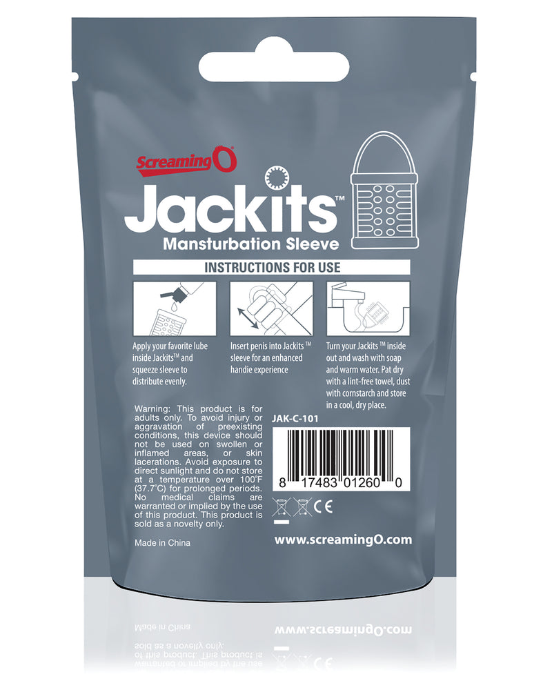 Jackits Mansturbation Sleeve - Each - Clear