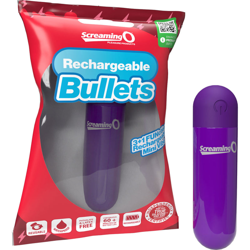 "Screaming O Rechargeable Bullets - Purple SO-ARBA-PU"