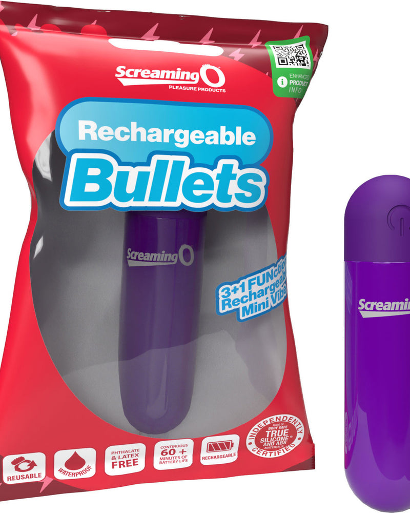 "Screaming O Rechargeable Bullets - Purple SO-ARBA-PU"