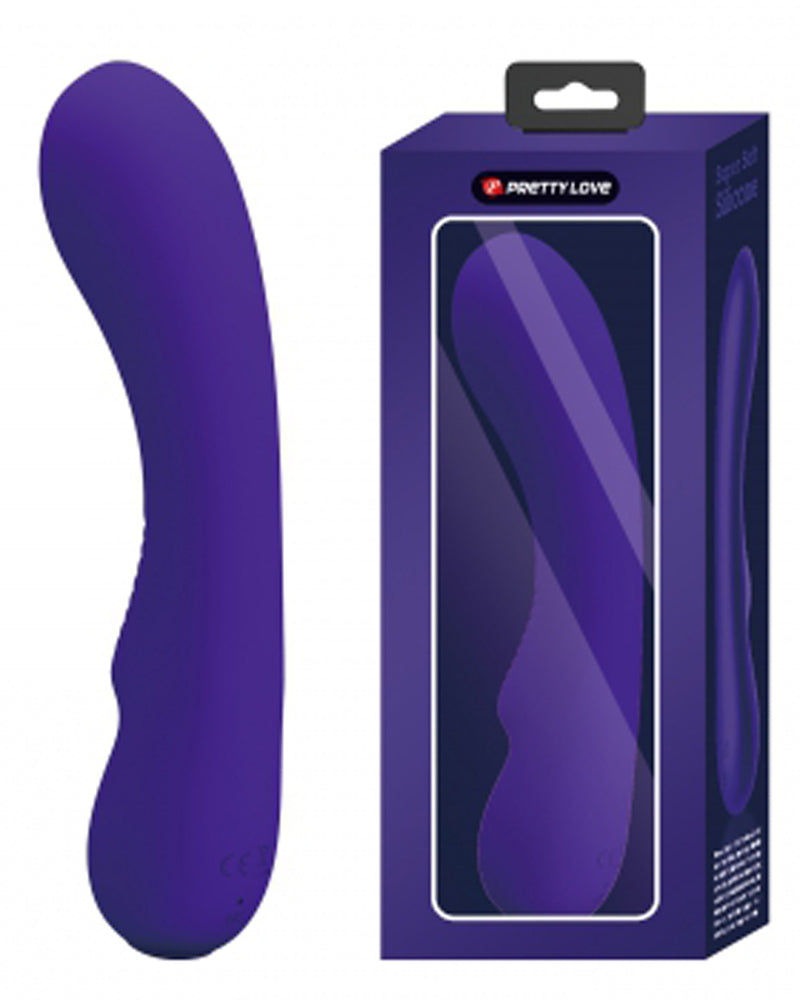 Matt Super Soft Silicone Vibrator - Purple