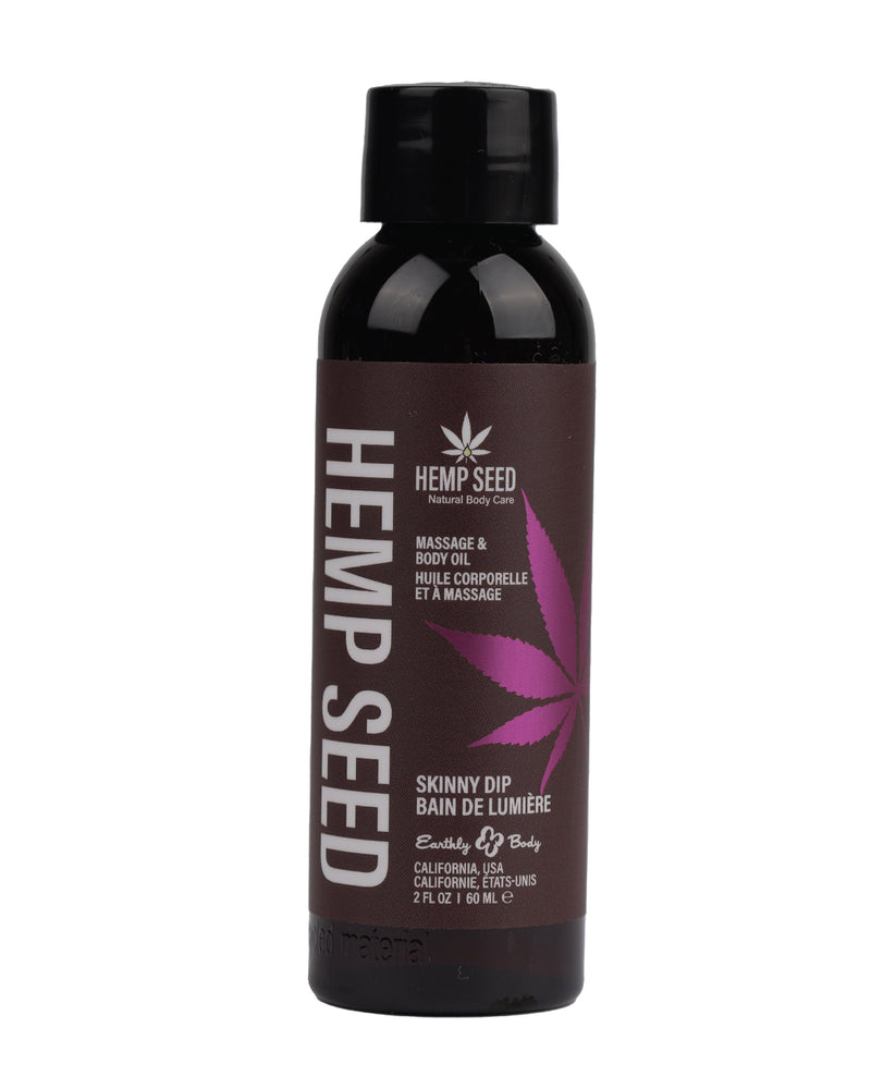 "Hemp Seed Massage and Body Oil - Skinny Dip - 2 Fl. Oz/ 60ml EB-MAS221E"
