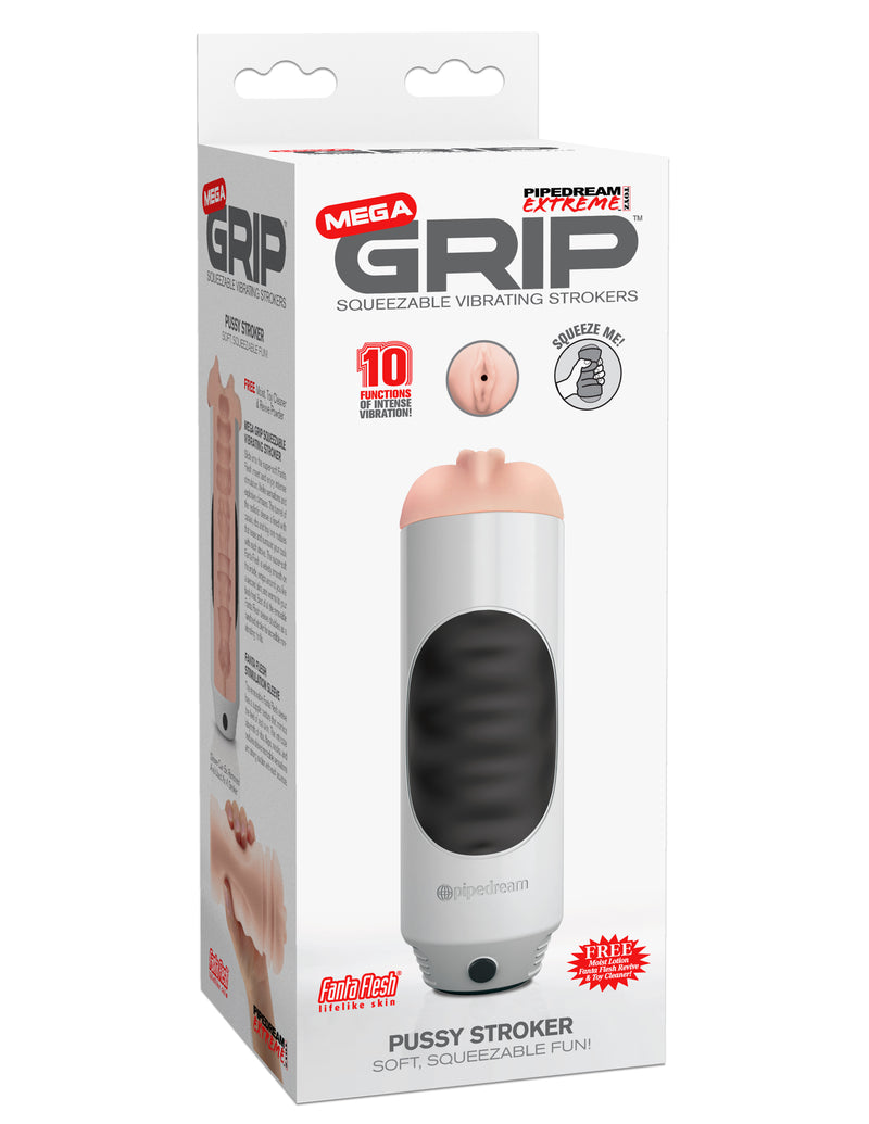 "Extreme Toyz Mega Grip Vibrating Pussy Stroker PDRD292"