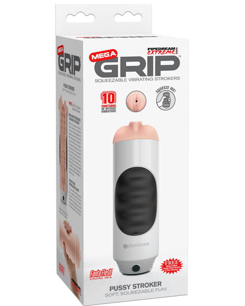 "Extreme Toyz Mega Grip Vibrating Pussy Stroker PDRD292"