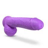 Neo Elite - 11 Inch Silicone Dual Density Cock with Balls - Neon Purple