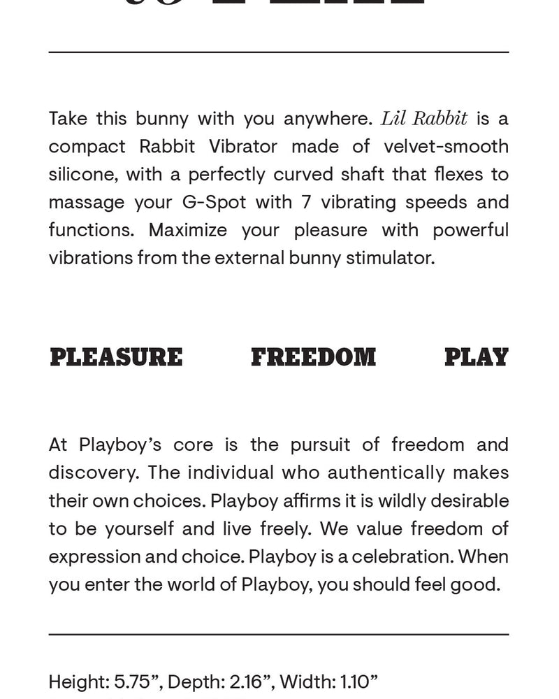 Playboy Pleasure - Little Rabbit - Deep Teal