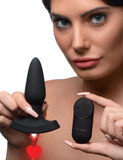 "Laser Heart Anal Plug with Remote Control - Small BTYS-AG804-SML"