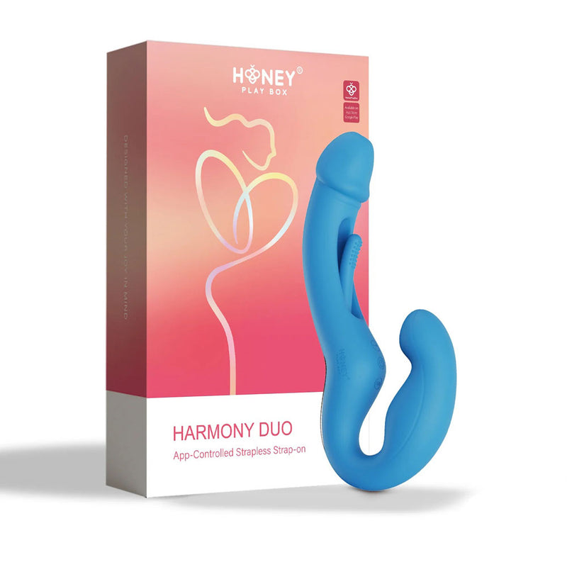 "Harmony Duo App-Controlled Strapless Strap-on - Blue H-VS-22-949BLU"