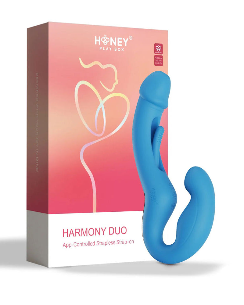 "Harmony Duo App-Controlled Strapless Strap-on - Blue H-VS-22-949BLU"
