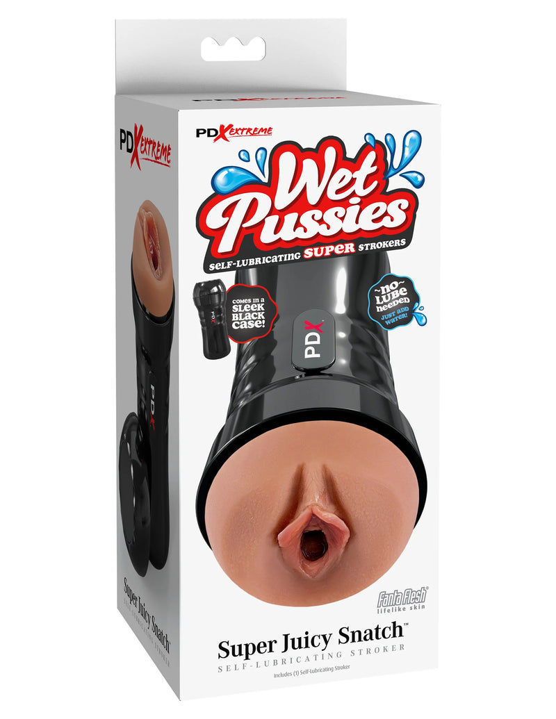 "Wet Pussies - Super Juicy Snatch Self-Lubricating Stroker - Brown PDRD44129"