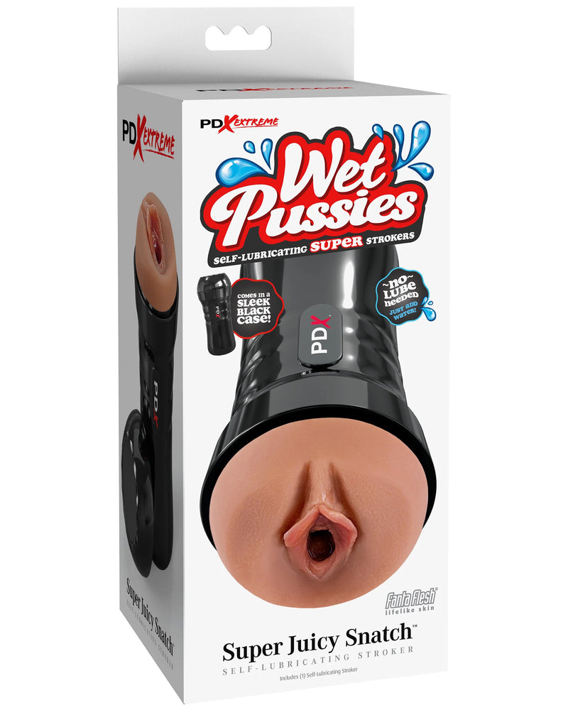 "Wet Pussies - Super Juicy Snatch Self-Lubricating Stroker - Brown PDRD44129"