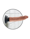 King Cock 7 Inch Vibrating Cock - Tan