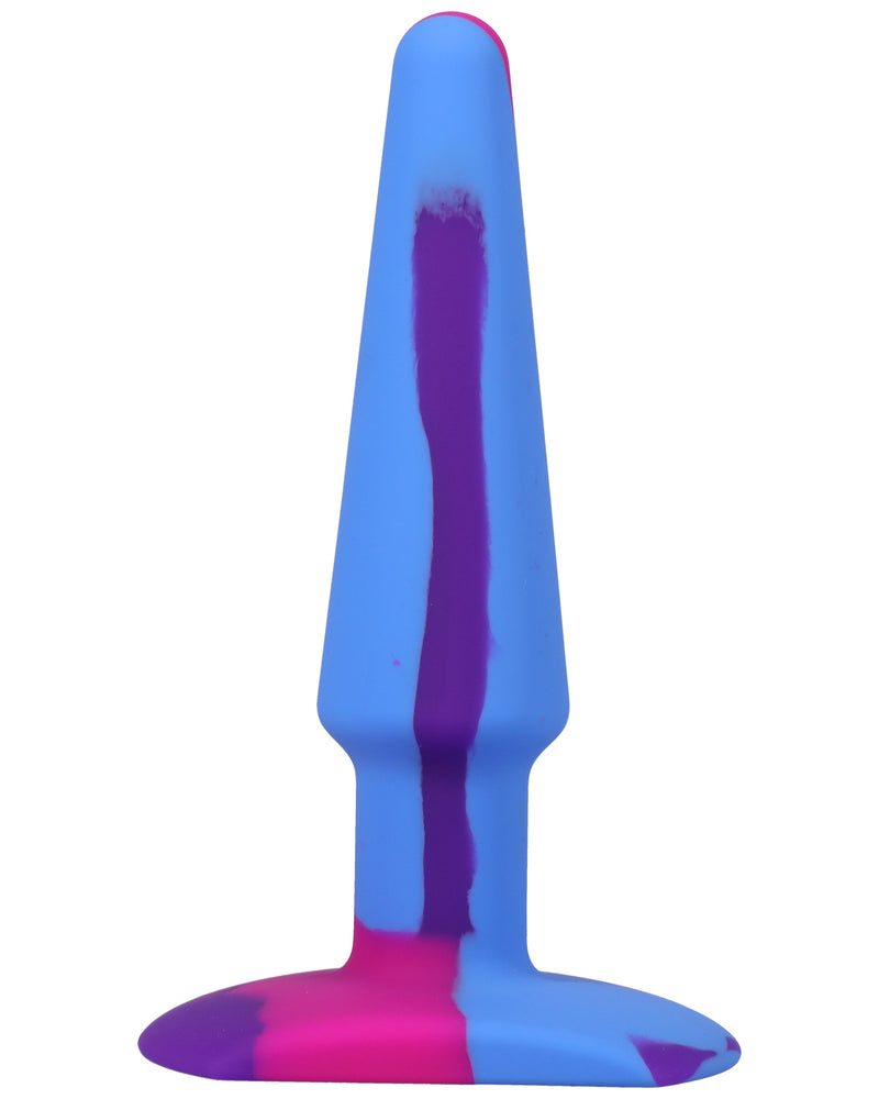 "A-Play Groovy Silicone Anal Plug 5 Inch - Berry DJ0302-04-BX"