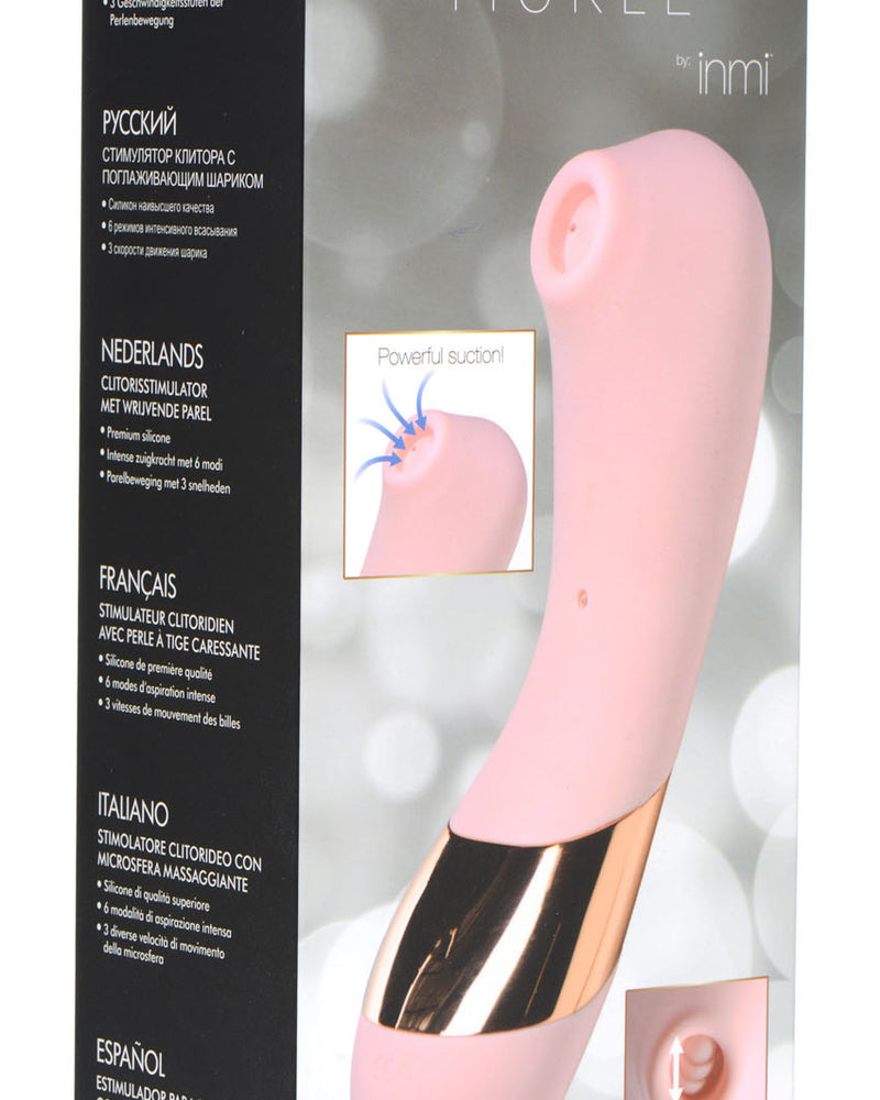 "Shegasm Tickle Tickling Clit Stimulator With Suction - Pink INM-AF938"