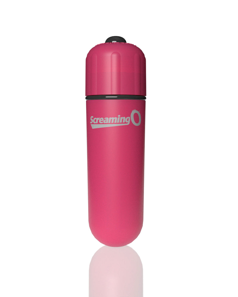 Screaming O 4b - Bullet - Super Powered One Touch Vibrating Bullet - Strawberry