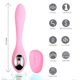 Harmonie Rechargeable Remote Silicone Bendable Vibrator - Pink