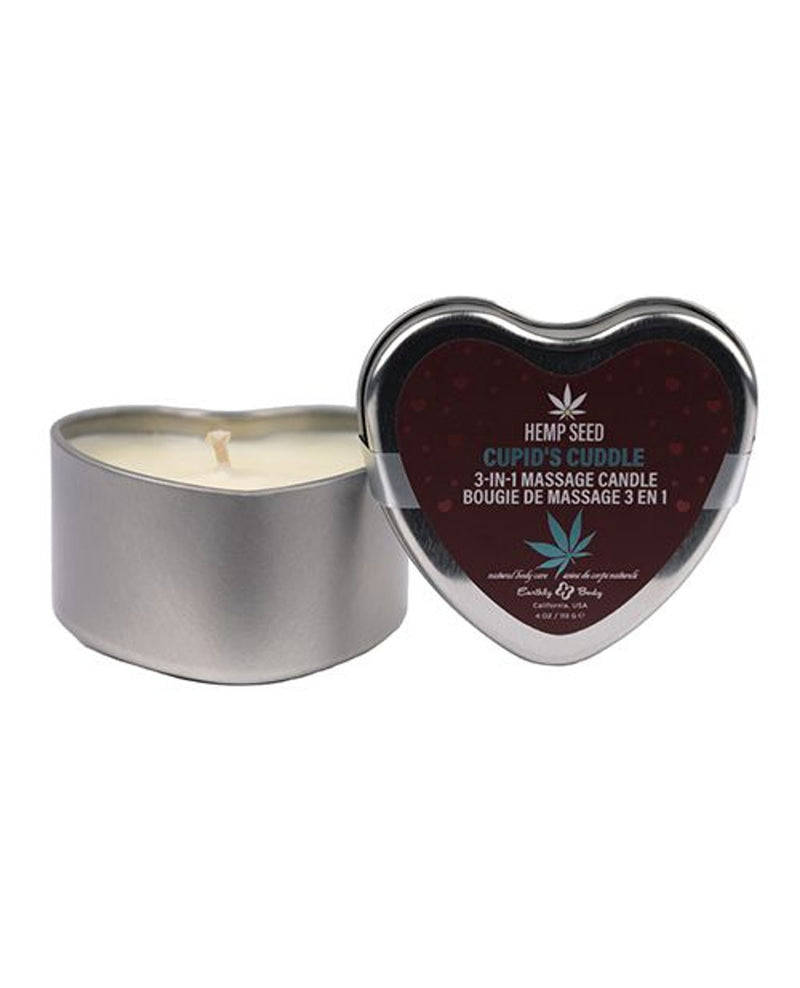 "Hemp Seed 3-in-1 Valentines Day Candle - Cupid's Cuddle 4 Oz EB-HSCV024A"