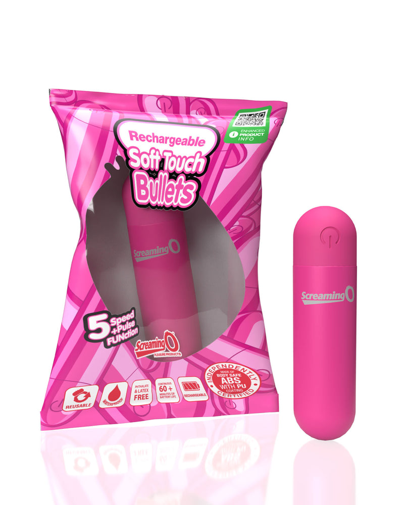 "Screaming O Soft Touch Rechargeable Bullet - Pink SO-ARBS-PK"