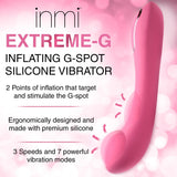 Extreme-G Inflating G-Spot Silicone Vibrator - Pink