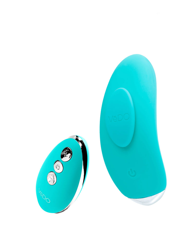 "Niki Rechargeable Flexible Magnetic Panty Vibe - Turquoise VI-P1601"