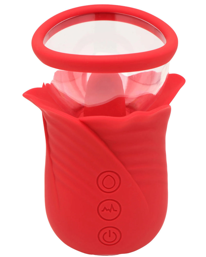 Lily Lover Sucking and Vibrating Clitoral Stimulator- Red