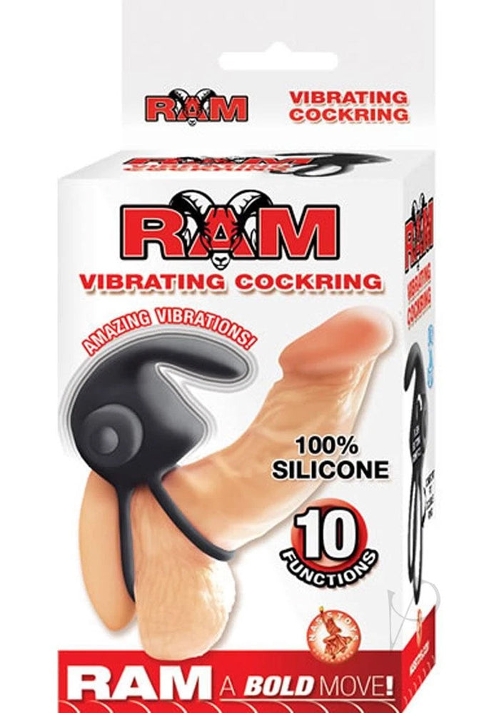 Ram Vibrating Cockring - Black