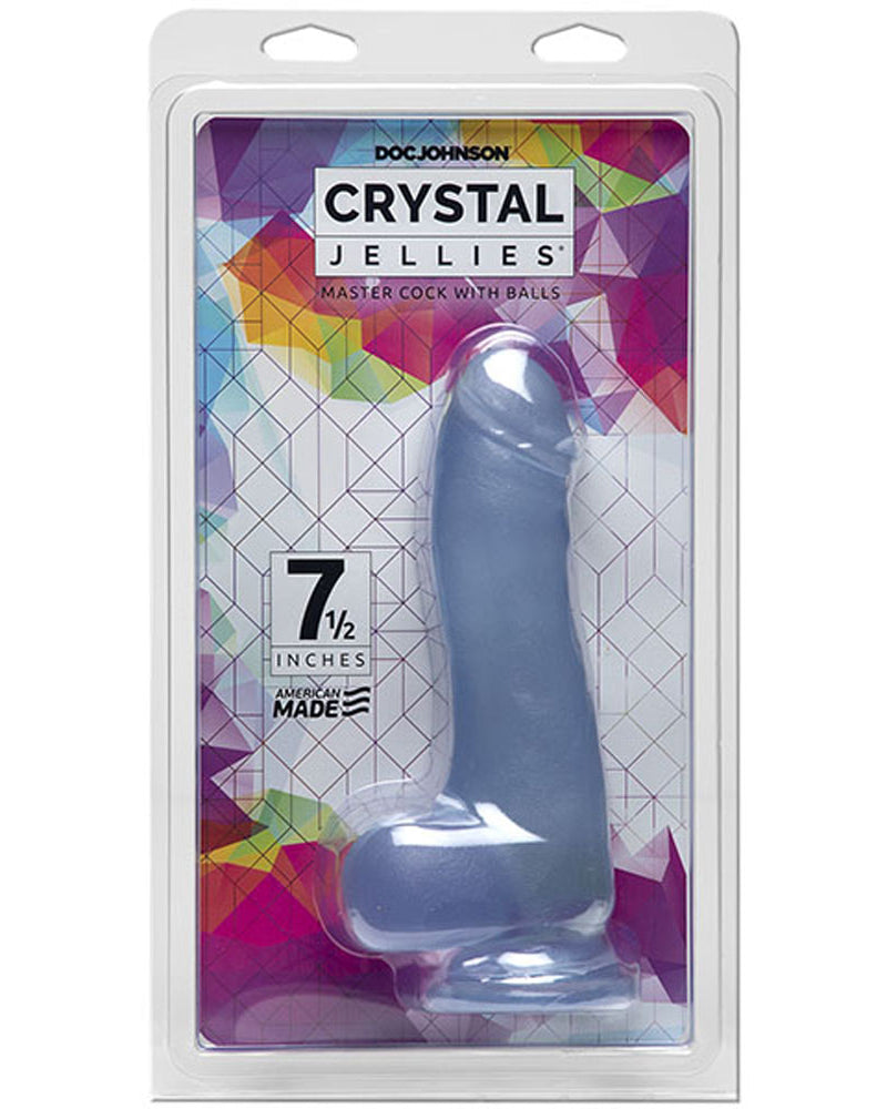 "Crystal Jellies - 7.5 Inch Master Cock With Balls DJ0288-20-CD"