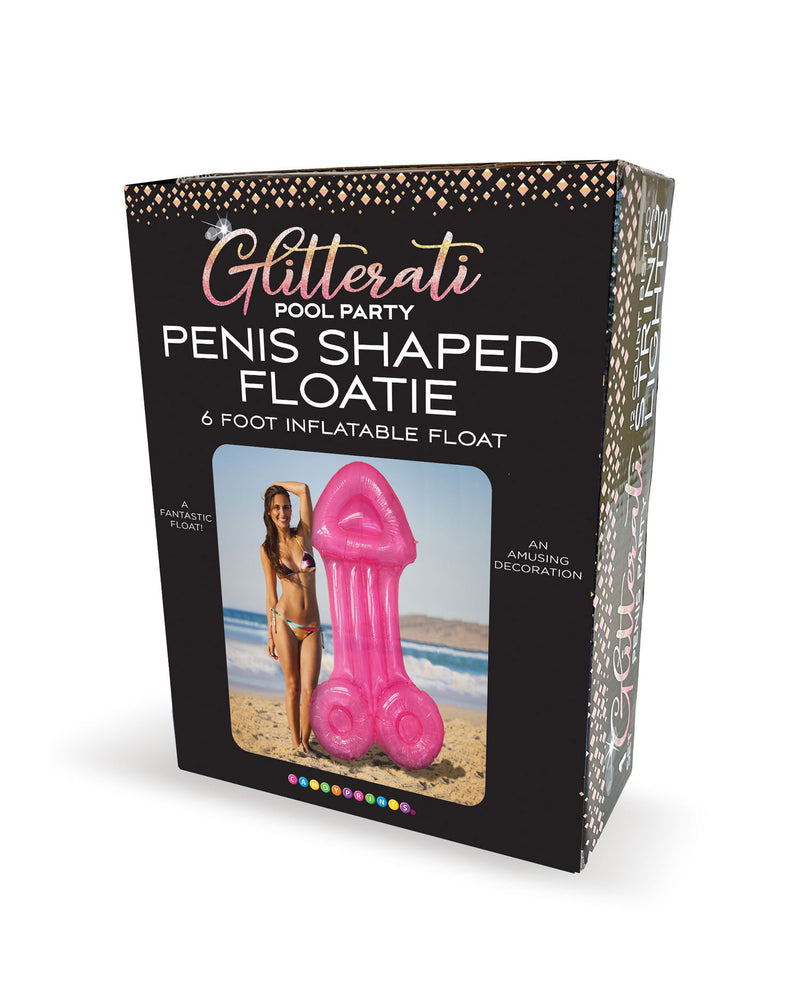 Glitterati Penis Pool Float - 6ft - Pink