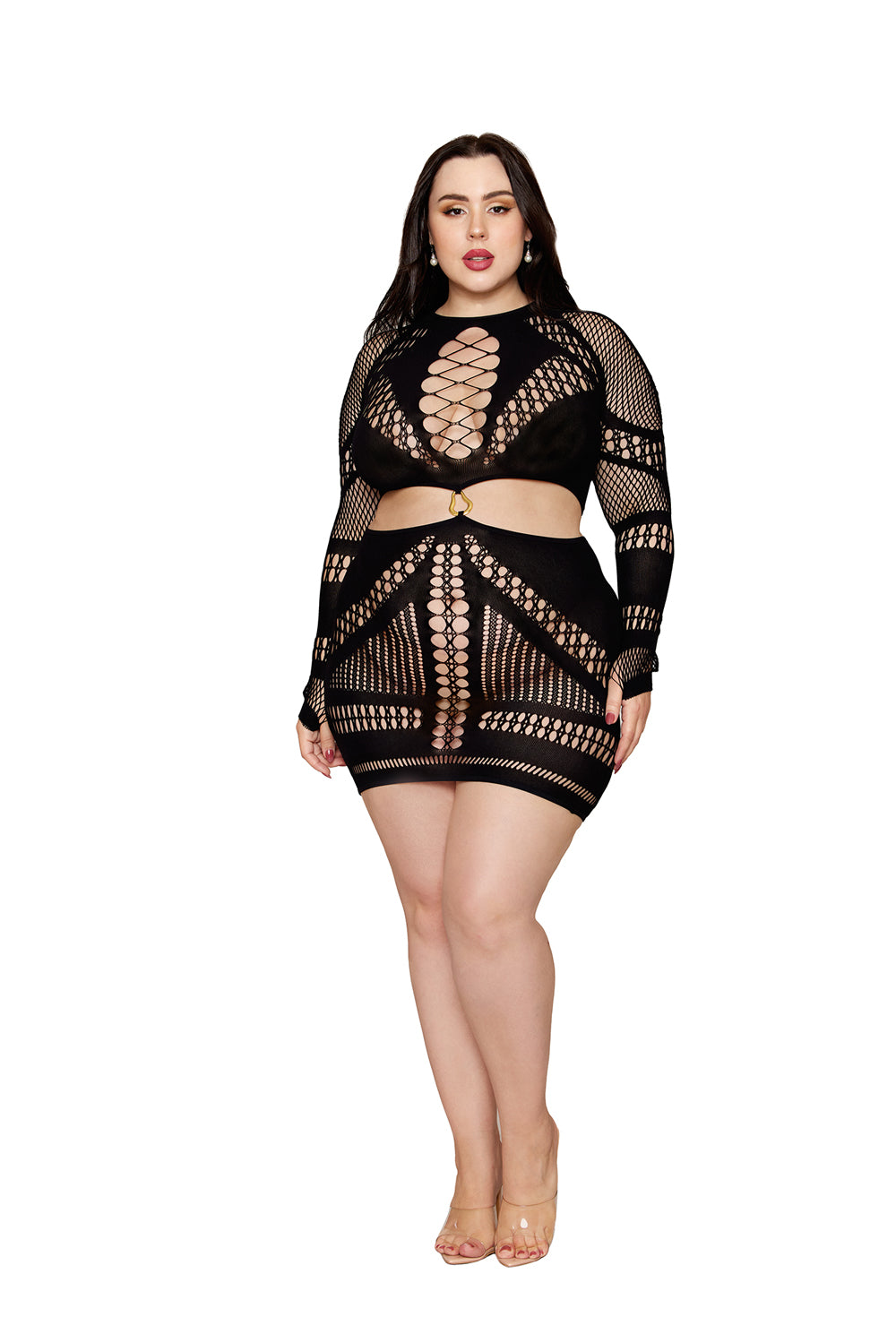 "Chemise Dmnd - Queen Size - Black DG-13675XBKQS"