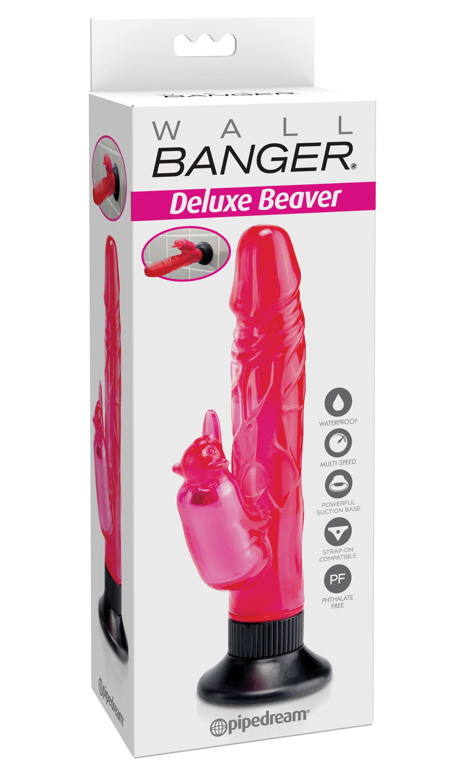 "Waterproof Beaver Wall Bangers Deluxe - Pink PD1654-11"