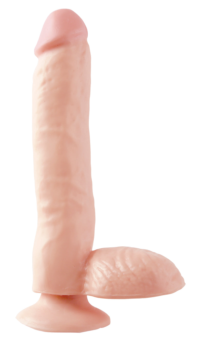 "Basix Rubber Works 9 Inch Dong With Suction Cup - Flesh PD4230-21"