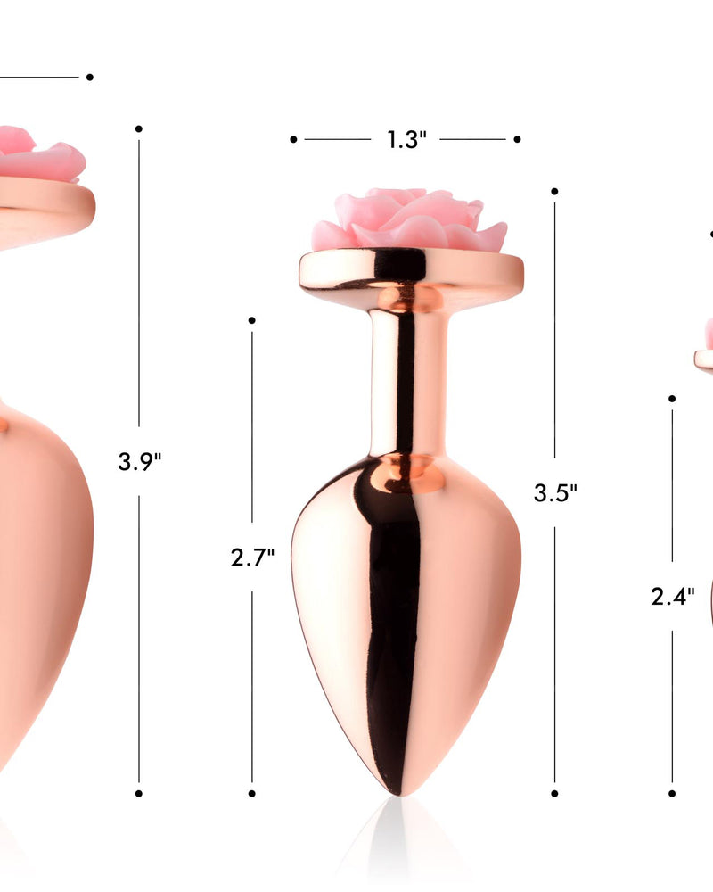 "Pink Rose Gold Anal Plug - Small BTYS-AG855-SML"