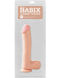 "Basix Rubber Works - 10 Inch Dong With Suction Cup - Flesh PD4222-21"