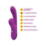 Zazzle - Berry - Rechargeable Thumping and Suction Rabbit