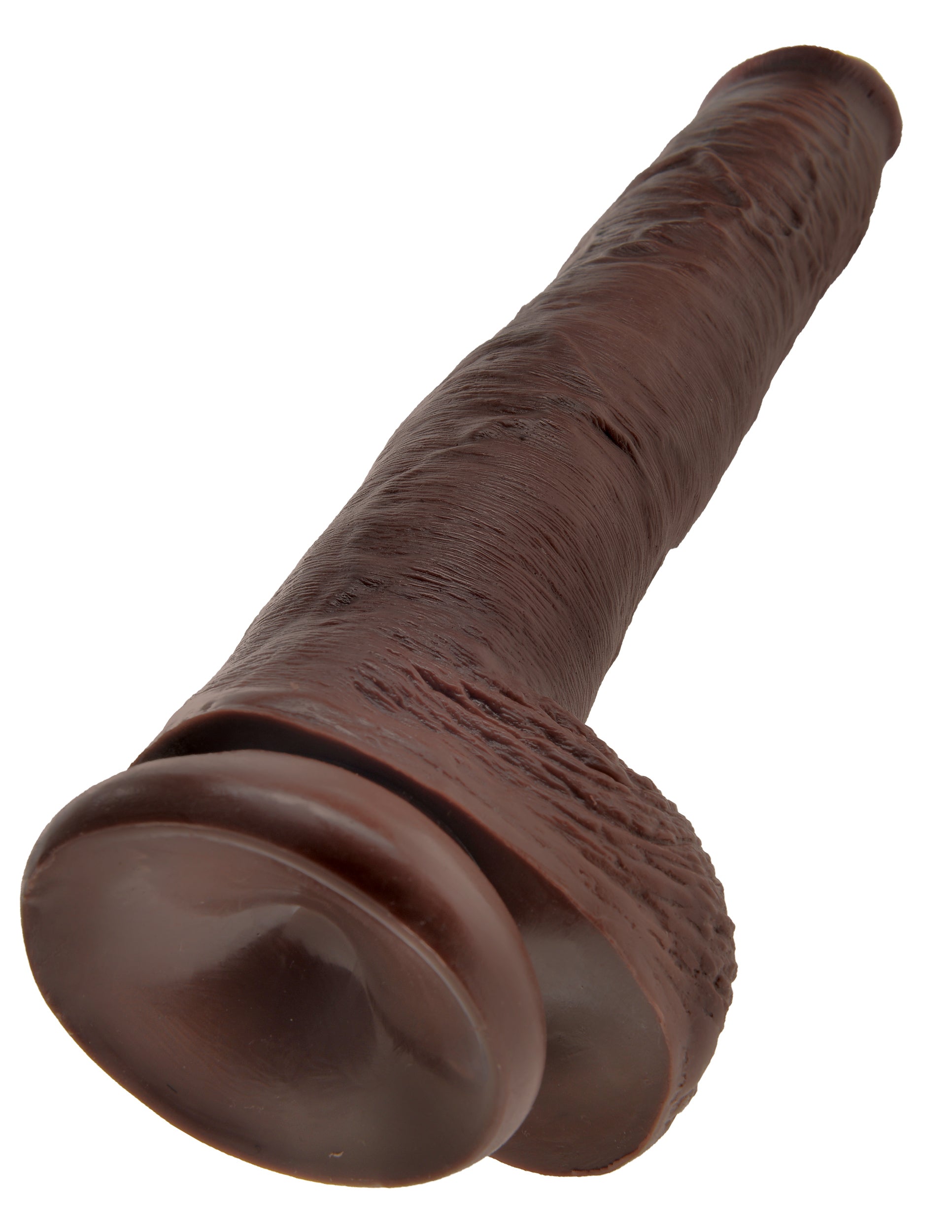 King Cock 14 Inch Cock With Balls - Brown