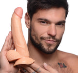 Pop Pecker 7.5 Inch Dildo With Balls - Light