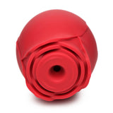 Mystic Rose Sucking and Vibrating Silicone Rose - Red