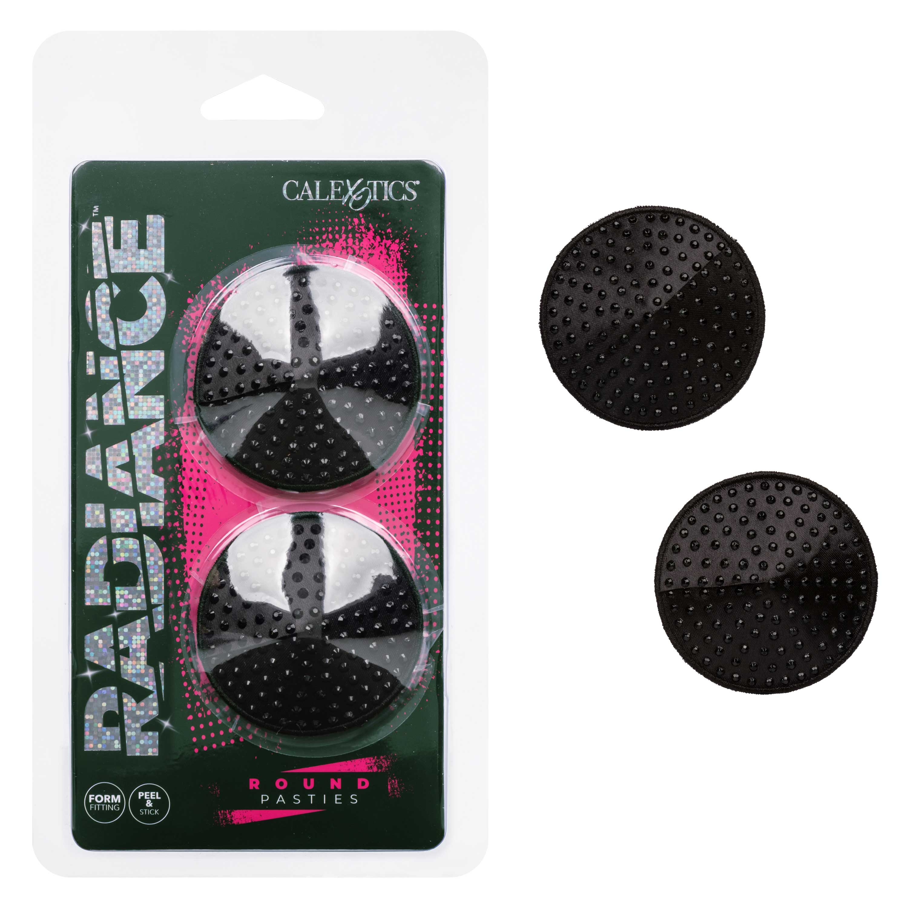 "Radiance Round Pasties - Black SE3000062"