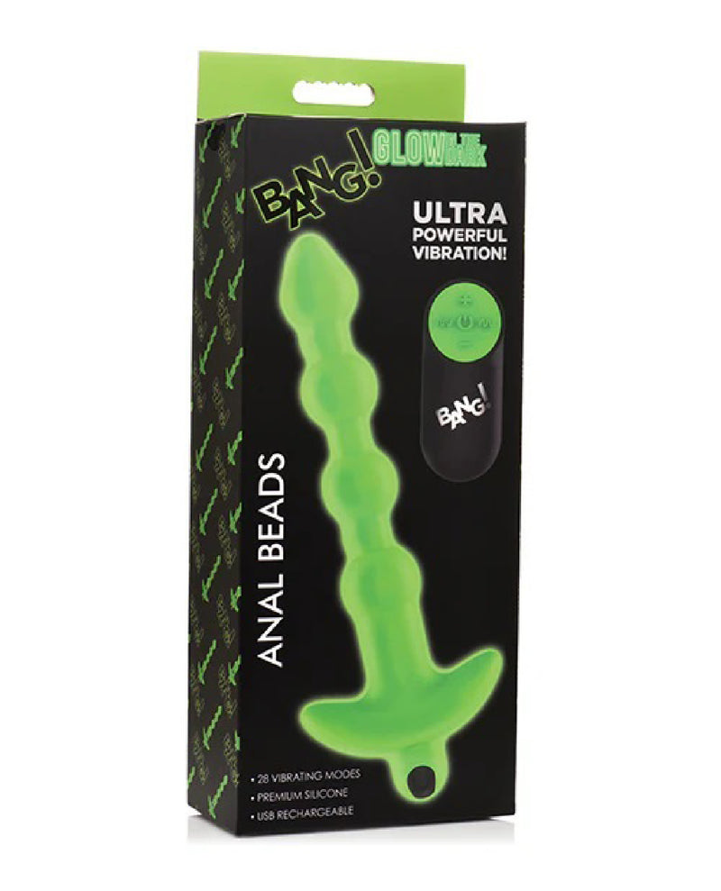 "Glow in the Dark Anal Beads - Green BNG-AH461"